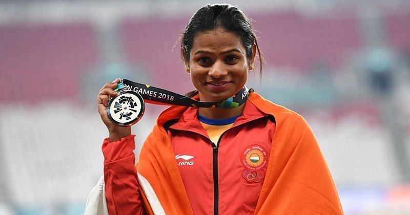 Dutee Chand won silver in Women&#039;s 200m race event