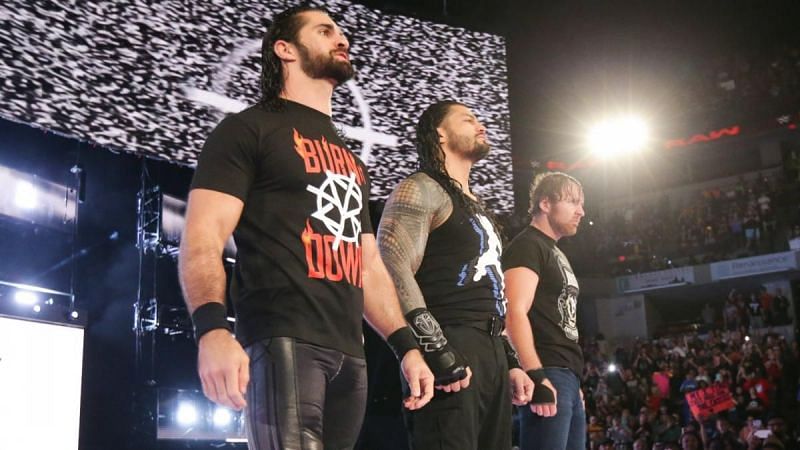 Shield reunited to take on the Miz and The Bar