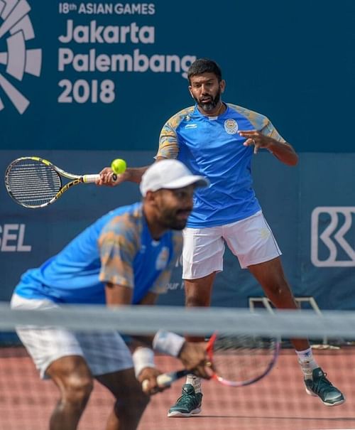 Rohan Bopanna and Divij Saran win Gold in Menâs Doubles Tennis finals 