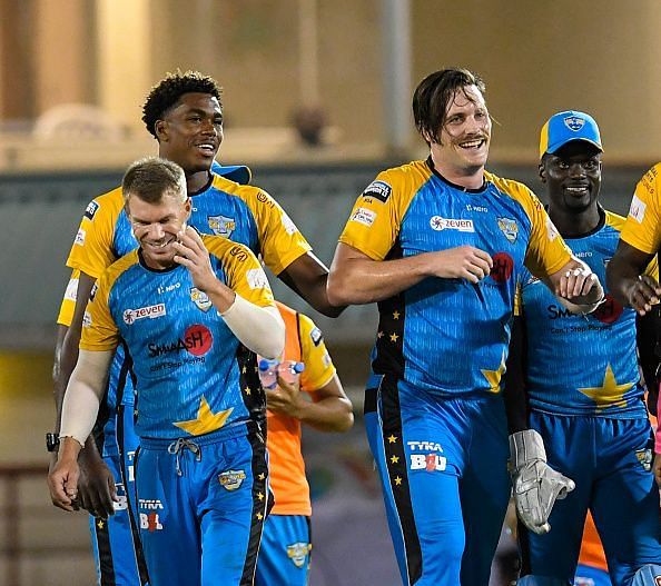 St Lucia Stars suffered humiliating 7 wicket defeat against St Kitts and Nevis Patriots