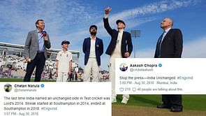Twitter erupts as Virat Kohli announced an unchanged XI for the first time after losing four consecutive tosses in England