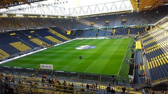 Interior view of the stadium