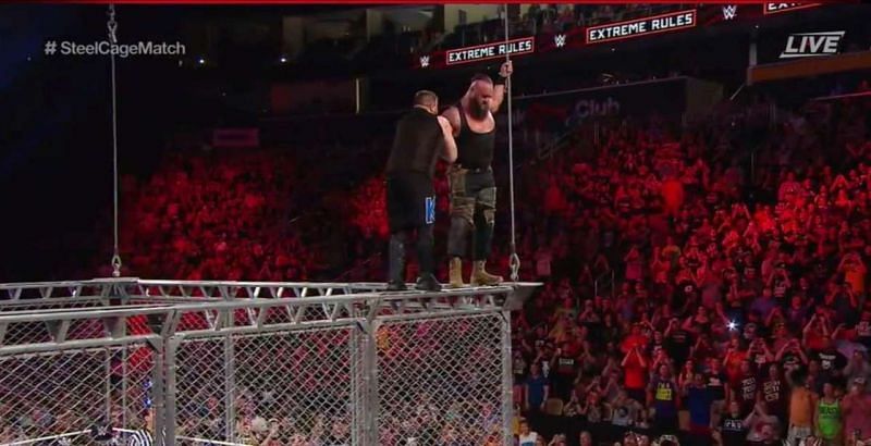 Steel Cage match between Kevin Owens and Braun Strowman