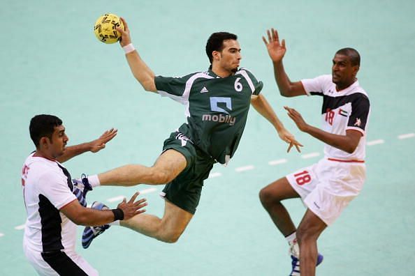 15th Asian Games Doha 2006 Handball: United Arab Emirates v Saudi Arabia
