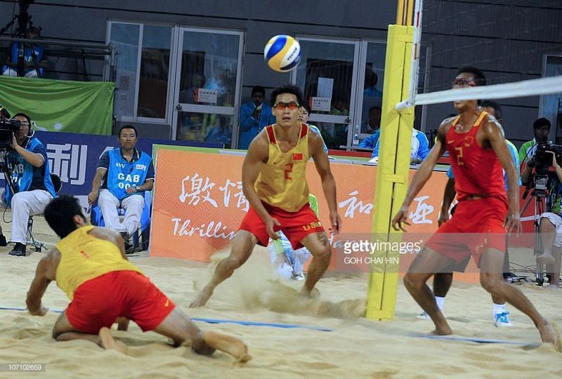 The Chinese for the first time failing to win a medal - Gao &amp; Li of China