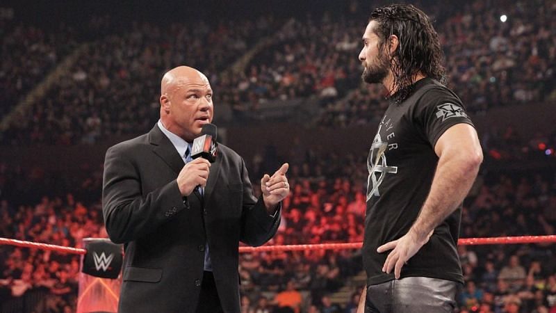 Kurt Angle was replaced as the General Manager on Monday Night Raw