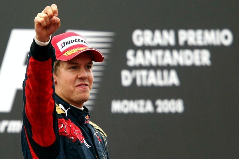 Sebastian Vettel&#039;s first win in Monza in a Toro Rosso