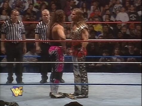 In some alternate reality, Bret Hart vs. Shawn Michaels headlined WM 13...