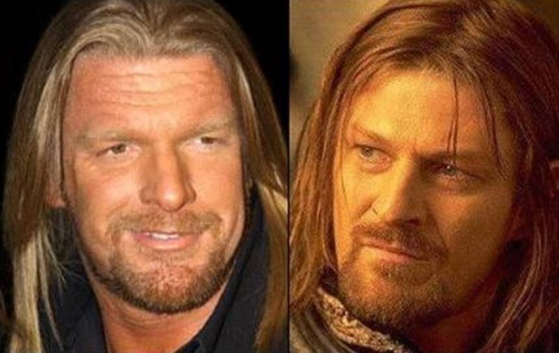 WWE veteran Triple H also bears semblance to former Bond villain Sean Bean