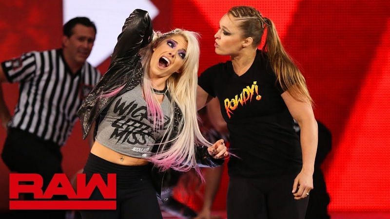 Ronda Rousey vs. Alexa Bliss.