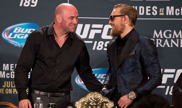 Connor McGregor  with UFC President Dana White