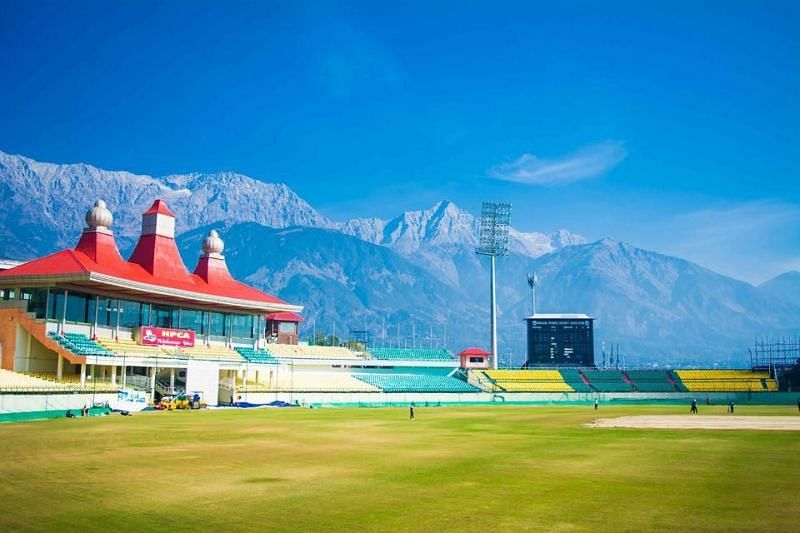 Image result for dharamshala cricket stadium