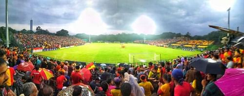 East Bengal was tied 1-1 with Tollygunge Agragami after the first half when the match was called off.