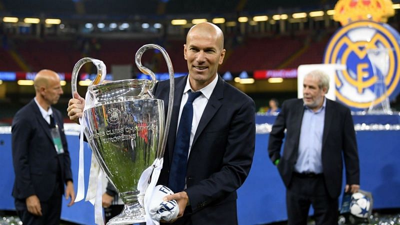 Zidane won nine trophies in two and a half seasons as Real Madrid manager