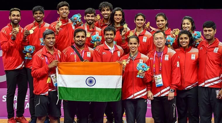 Image result for india badminton team cwg 2018