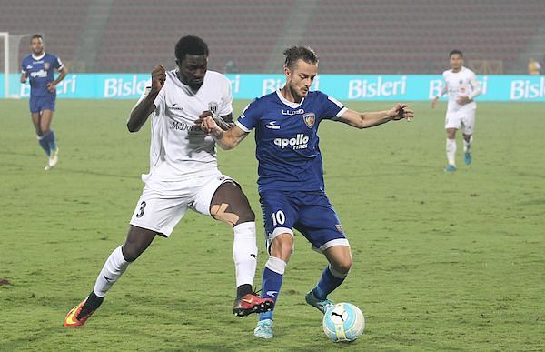 Rene Mihelic in action for former side Chennaiyin