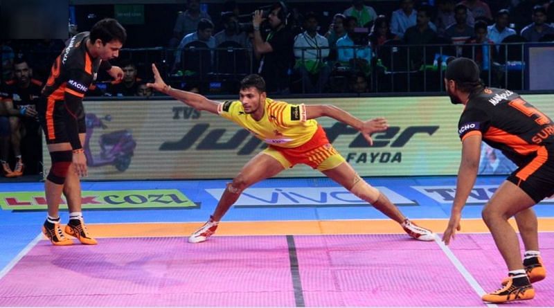 Sachin Tanwar stood at 9th position in the total tally of highest raid points in Season 5.