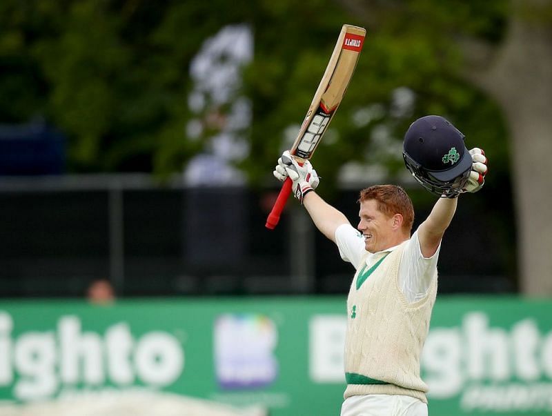 Kevin O&#039;Brien scoring Ireland&#039;s first Test century (Photo credit: Cricket Ireland / Inpho)