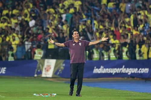 Alexandre Guimaraes during the match between Mumbai City FC and Kerala Blasters in the previous season