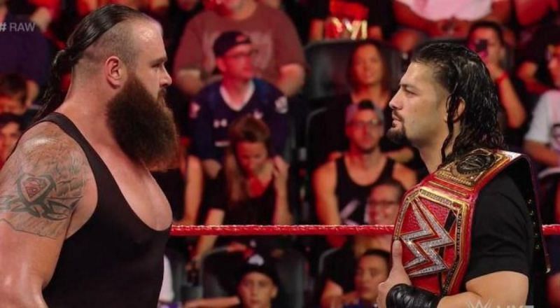Image result for wwe strowman and reigns shake hands august 2018