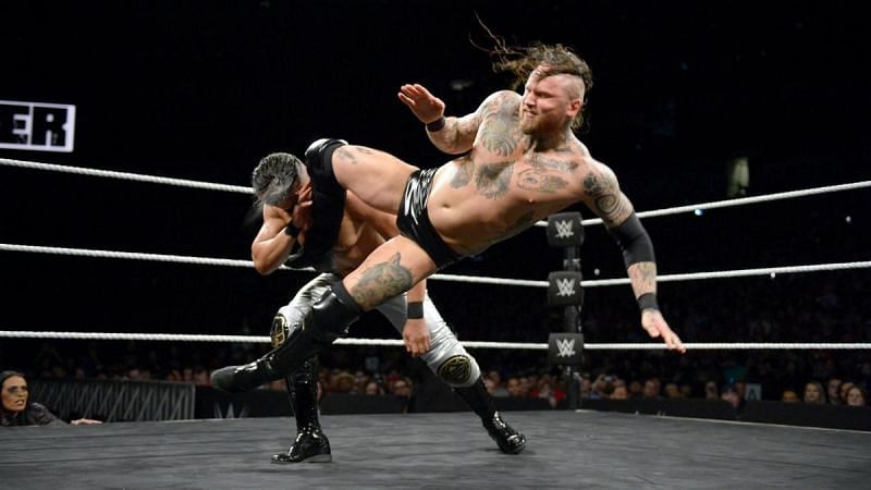 Aleister Black suffered a groin injury during the week