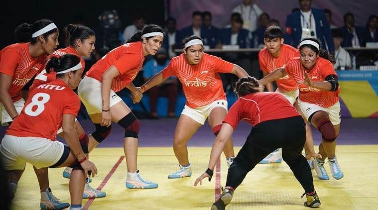 The Indian Women&#039;s kabaddi team entered the finals of the 2018 Asian Games