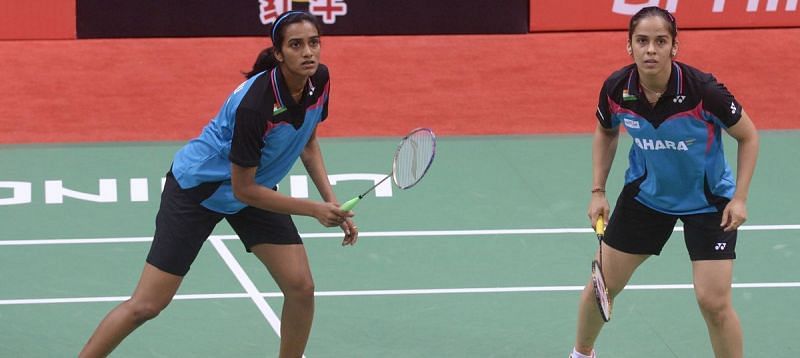 Saina and Sindhu playing together