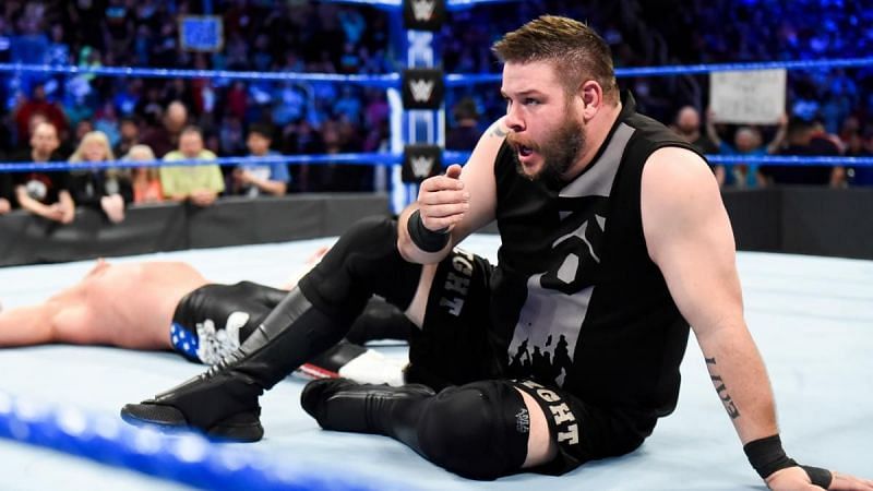 Image result for wwe kevin owens down.