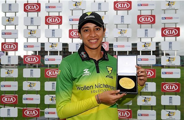 Cricket these days involves another routine for Mandhana - collecting 
