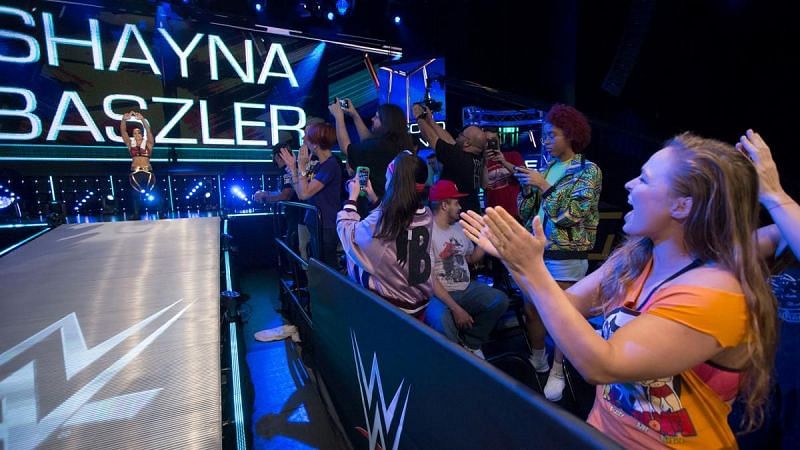Rousey cheered on Baszler at the Mae Young Classic