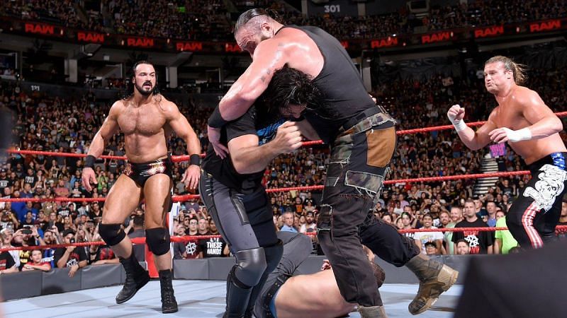 The Shield faces the wrath of Ziggler, Drew and Braun Strowman