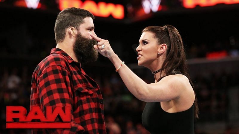 Mick Foley was hooked to a RAW segment