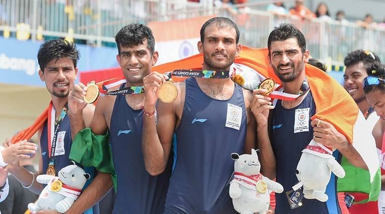 Indian Men&#039;s rowing team members