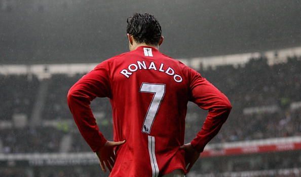 Retro RONALDO #7 2007/08 Manchester United Home Soccer Jersey