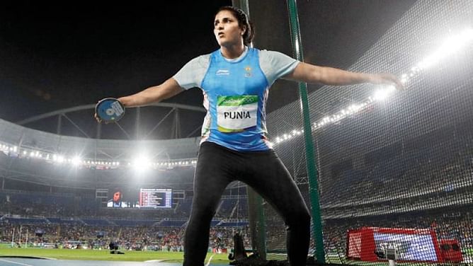 Asian Games 2018: Seema Punia wins the bronze medal in women's discus throw