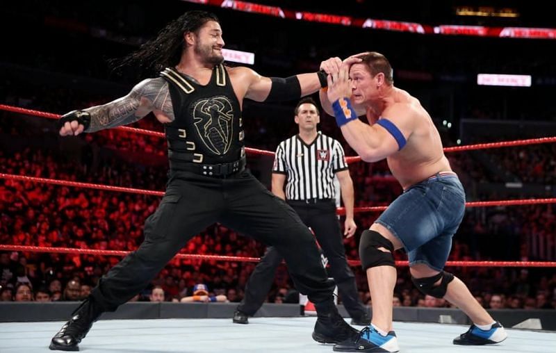Roman Reigns had words of high praise for John Cena and WWE Universal Champion Brock Lesnar