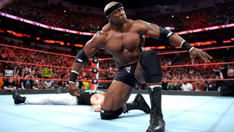 Bobby Lashley holds a clean pinfall victory over Roman Reigns 