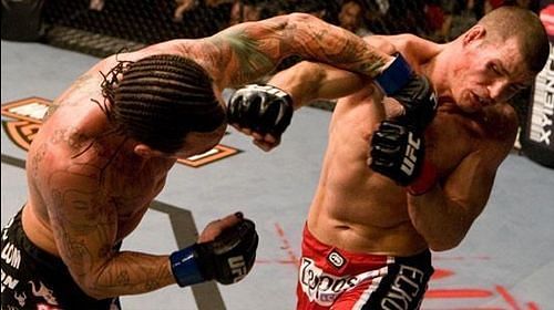 Bisping went to war with brawler Chris Leben at UFC 89