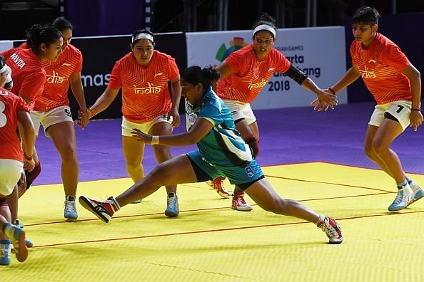Indian Women&#039;s Kabaddi Team was successful on the day 3 of the Asian Games 2018