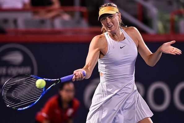 Sharapova wins in straight sets over Kasatkina in Montreal