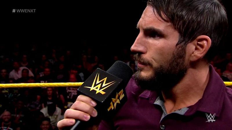Johnny Gargano address the crowd following TakeOver loss