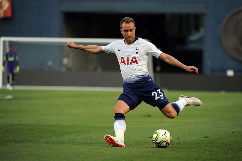 Christian Eriksen takes a shot in the ICC 2018Enter caption
