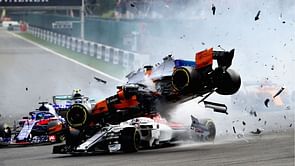 Alonso thankful for Halo after huge crash