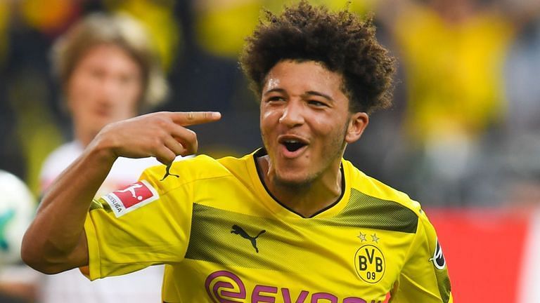 Jadon Sancho moved to Borussia Dortmund from Manchester City in 2017