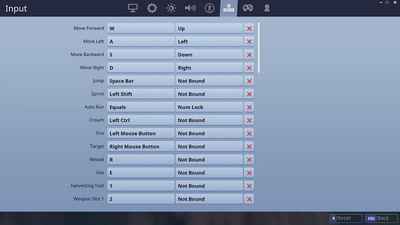 Fortnite Trap Equip Picker Page 3 Fortnite Pc Controls Keybind Keyboard Control Guide