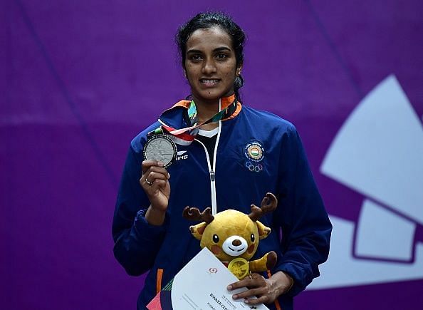 PV Sindhu won the silver medal in the women&#039;s singles event, losing to Chinese Taiper&#039;s Tai Tzu Ying in the final
