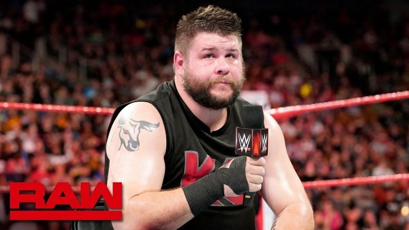 Kevin Owens addresses the Canada crowd