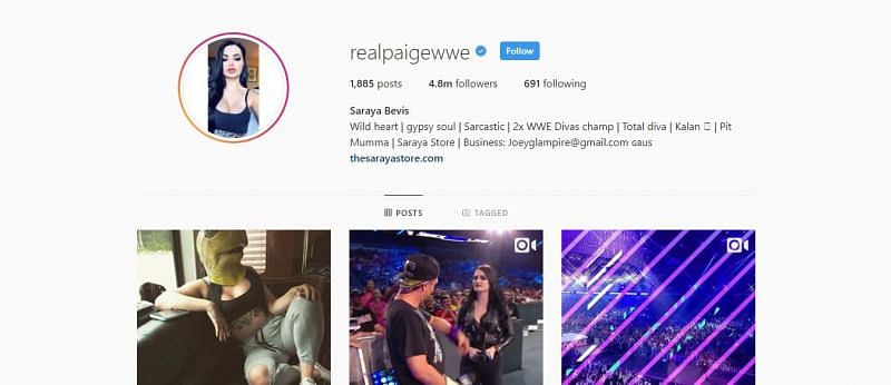 Paige has almost five milliion followers on Instagram!