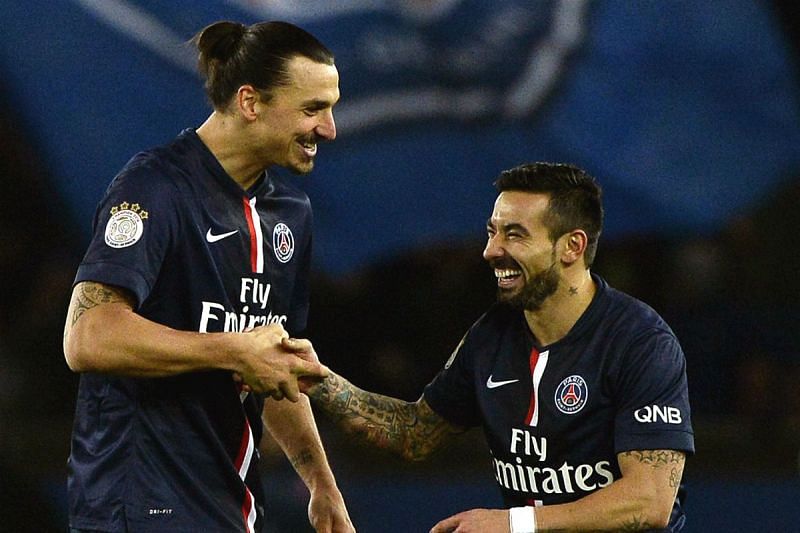Ibrahimovic and Lavezzi joined PSG in 2012 from Serie A clubs