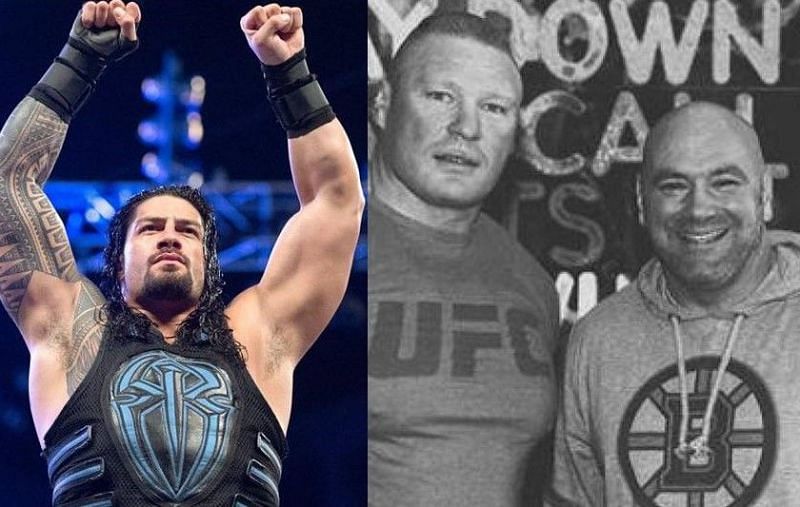 Roman Reigns had a few choice words for WWE Universal Champion Brock Lesnar and UFC President Dana White on RAW